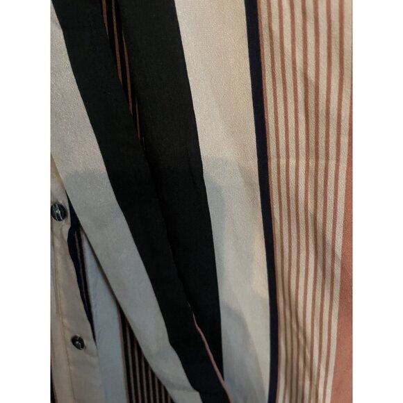 SHEIN FAll Winter Striped Button Down Womens Dress Tall Large - Picture 6 of 11